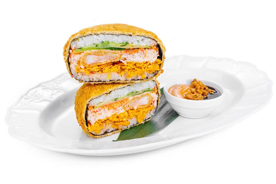 Біг суші бургер з креветками від Roll Club