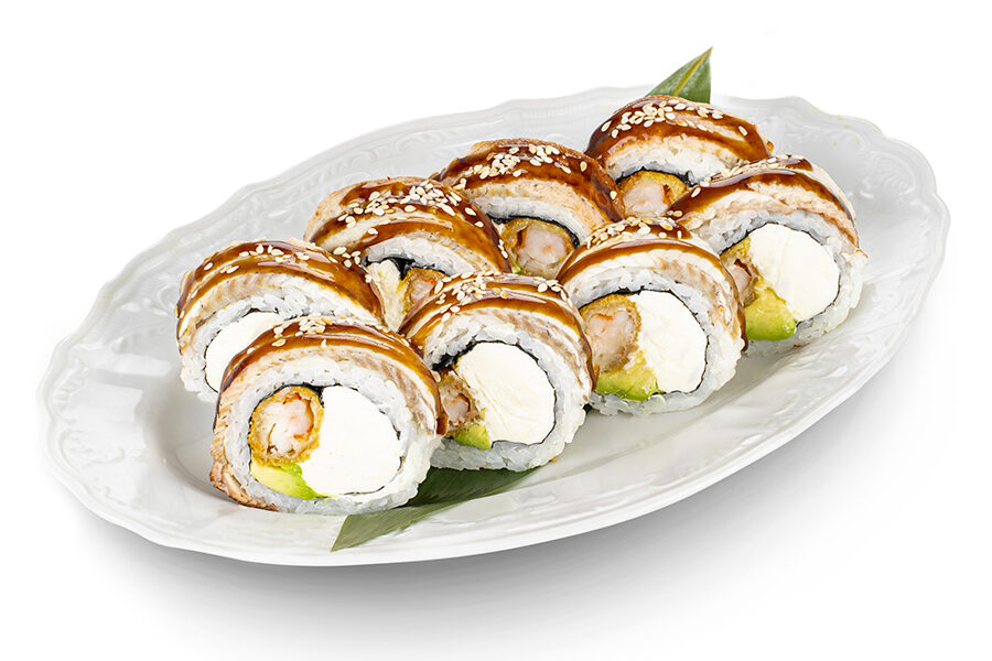 Ролл Вугор з креветками замовити