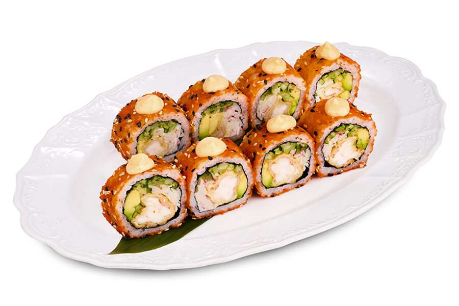 Ролл Каліфорнія з креветками на дім