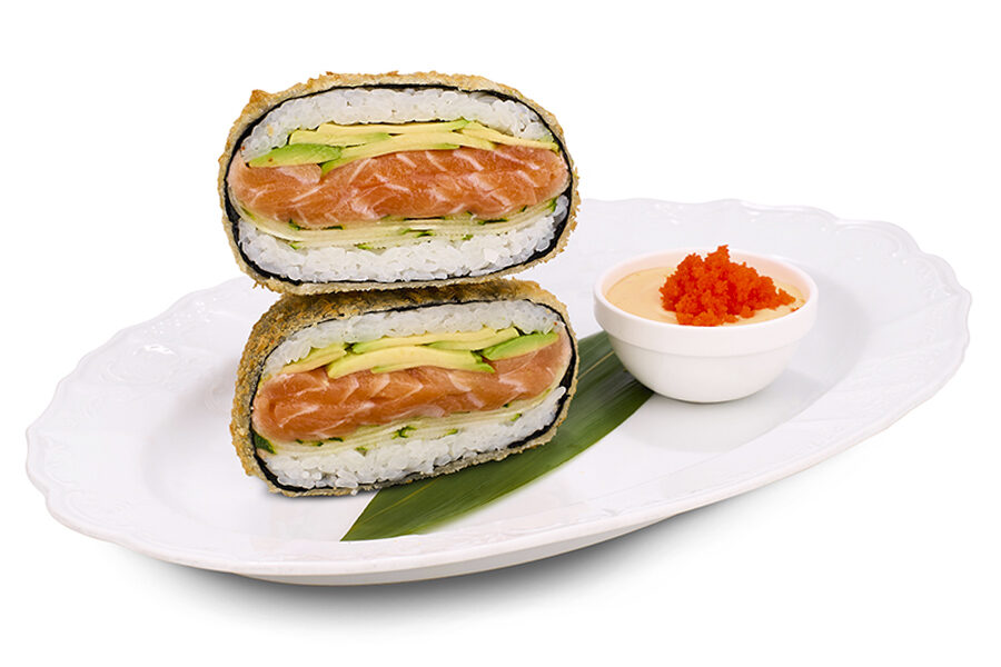 Біг суші бургер лосось-авокадо замовити