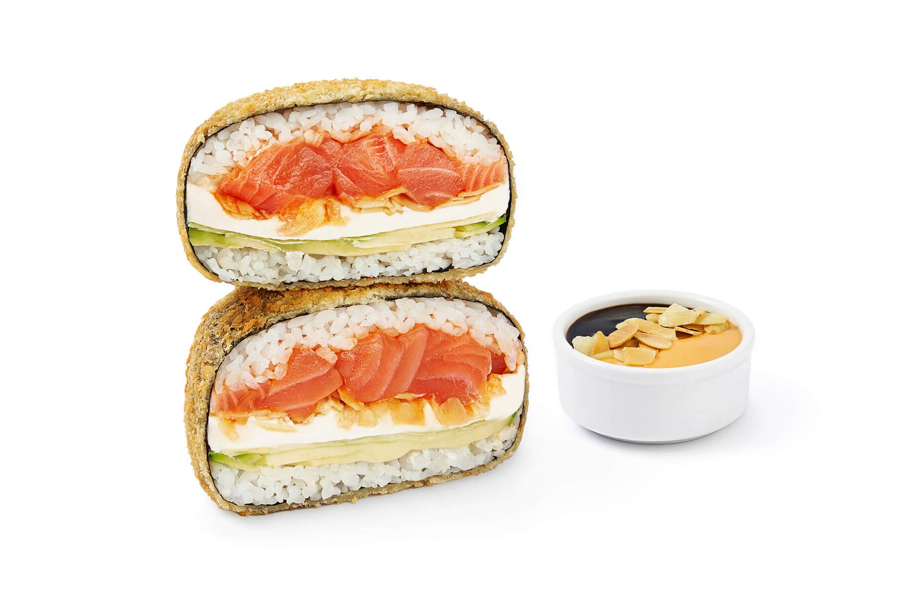 Big Sushi burger with salmon delivery