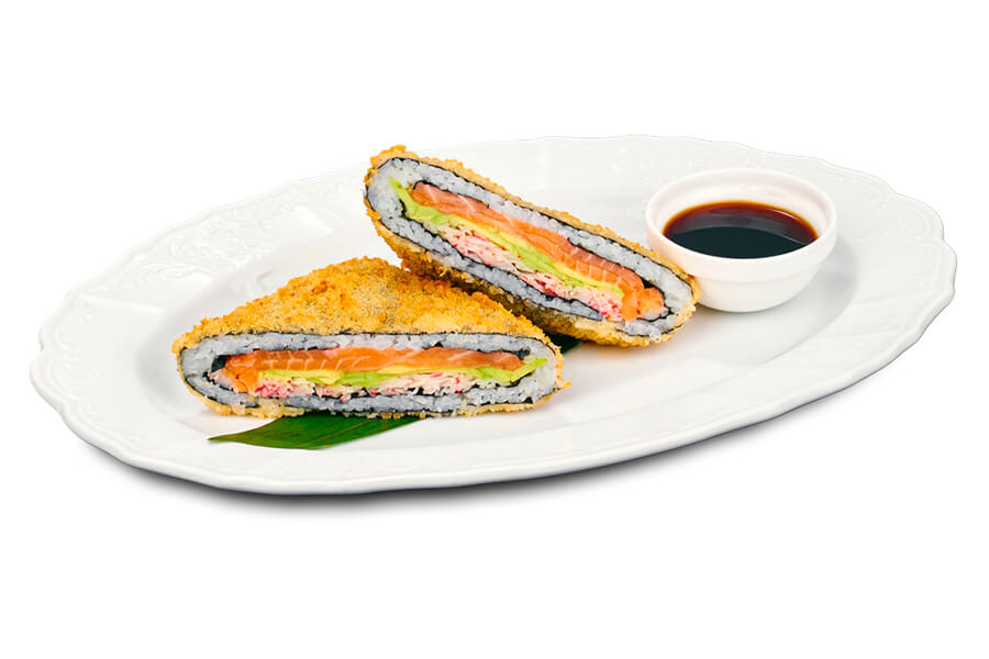 Суші сендвіч лосось-краб замовити
