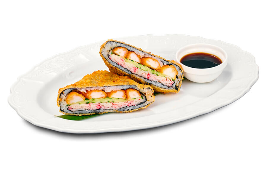Суші сендвіч з креветками на дім
